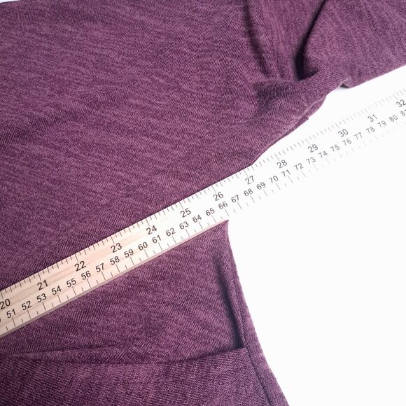 Simple Suzanne Betro Pullover Surplice Sweater Wrap Women Burgundy 2X Plus - Picture 7 of 8